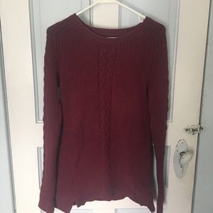 Maroon Nautical long sweater